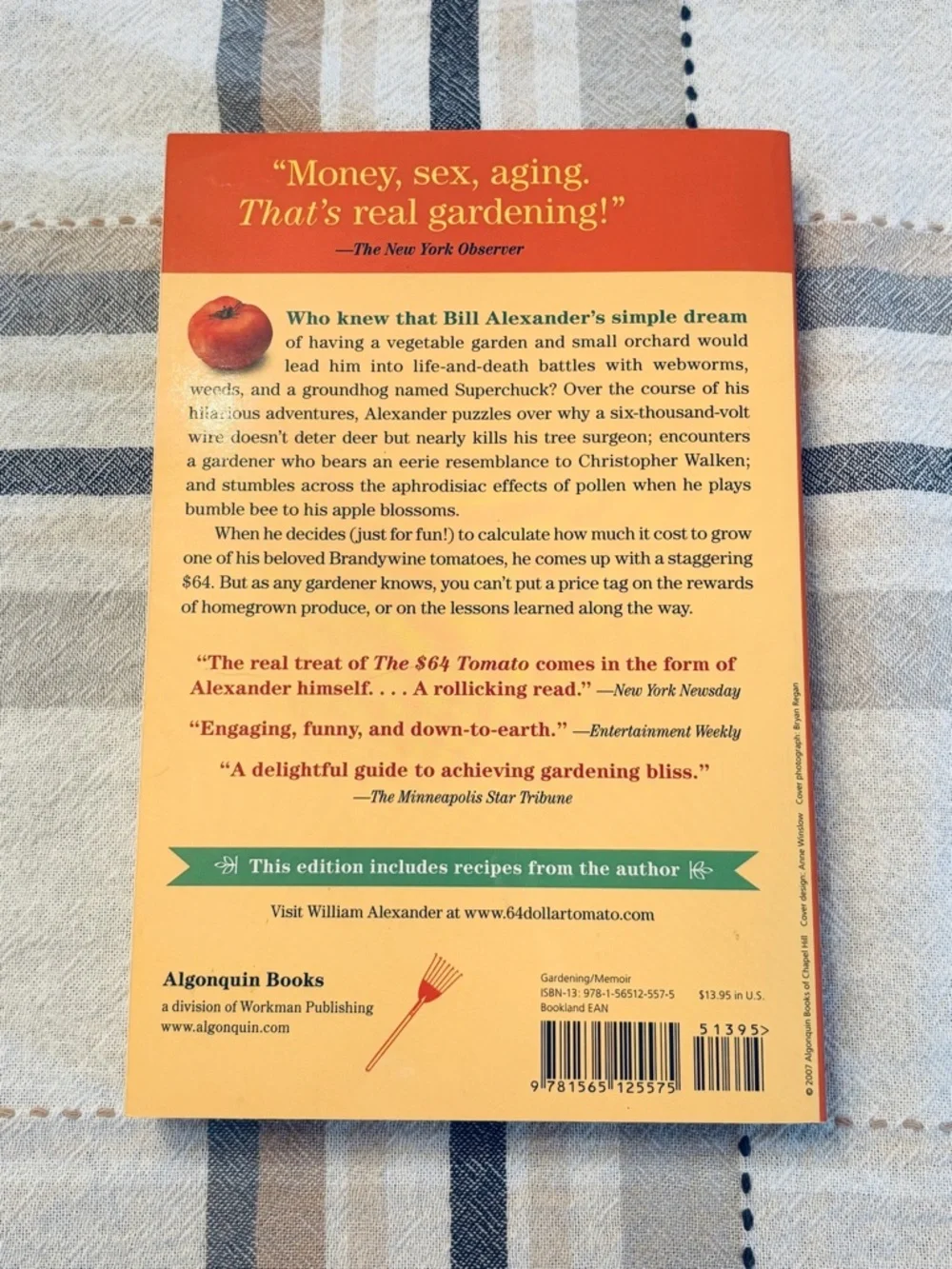 The $64 Tomato William Alexander Softcover Book The Quest for the Perfect Garden